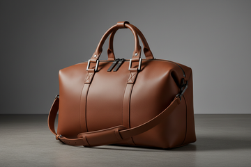 create an image for men's leather bag luxury, street wear, don't write anything on the image 